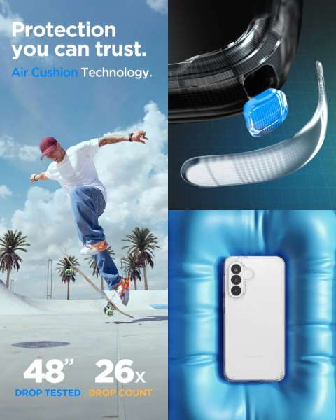 Spigen Ultra Hybrid case for Samsung Galaxy A37 5G Crystal Clear