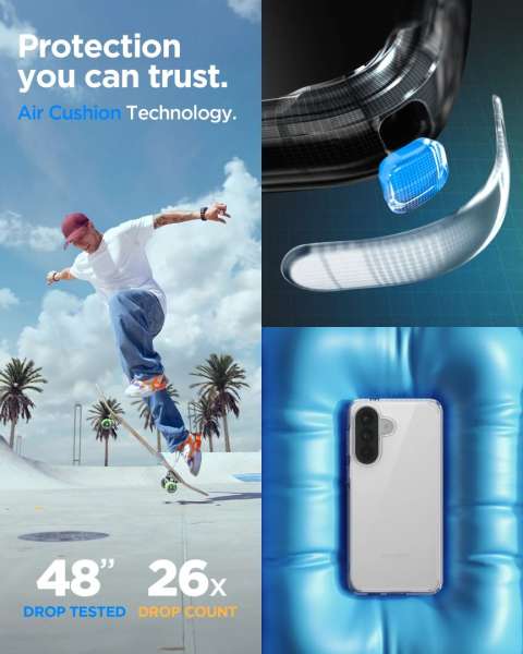 Spigen Ultra Hybrid case for Samsung Galaxy A57 5G Crystal Clear