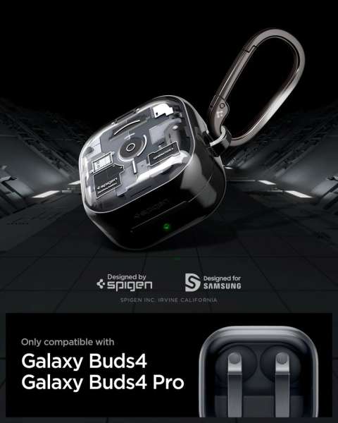 Spigen Ultra Hybrid case for Samsung Galaxy Buds 4 Pro/4 zero One Black