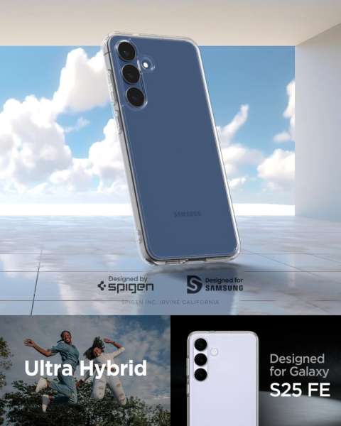 Spigen Ultra Hybrid for Samsung Galaxy S25 FE Crystal Clear