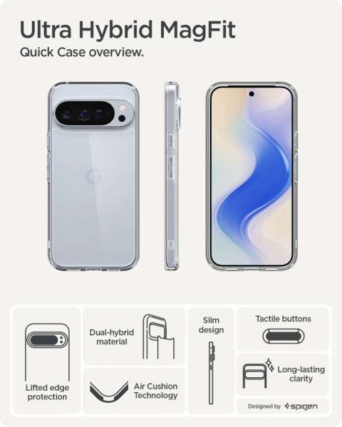 Spigen Ultra Hybrid Google Pixel 2025 Pro XL Crystal Clear