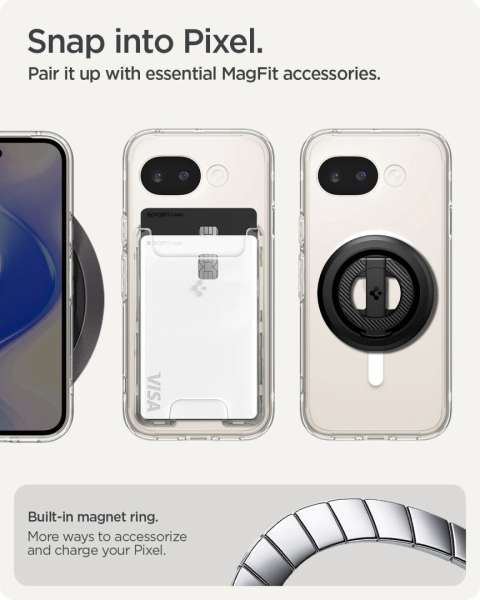 Spigen Ultra Hybrid MagSafe case for Google Pixel 10a Clear White