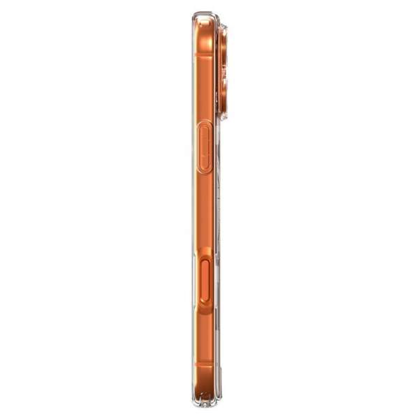 Spigen Ultra Hybrid MagSafe case for iPhone 17 Pro Clear Orange
