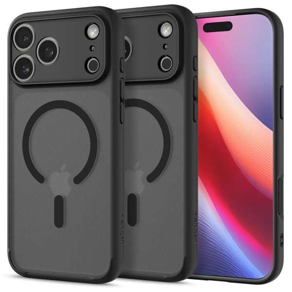 Spigen Ultra Hybrid MagSafe case for iPhone 17 Pro Frost Black
