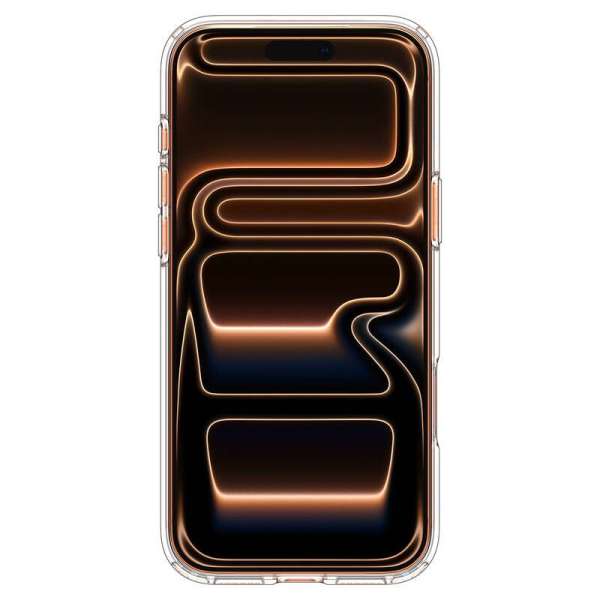 Spigen Ultra Hybrid MagSafe case for iPhone 17 Pro Max Clear Orange