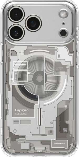 Spigen Ultra Hybrid MagSafe case for iPhone 17 Pro Max Zero One Natural Titanium