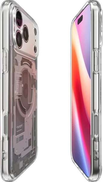 Spigen Ultra Hybrid MagSafe case for iPhone 17 Pro Max Zero One Natural Titanium