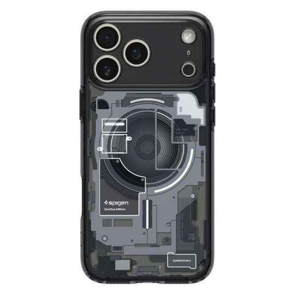 Spigen Ultra Hybrid MagSafe case for iPhone 17 Pro Zero One Black