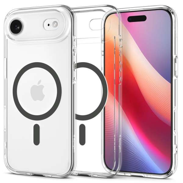 Spigen Ultra Hybrid MagSafe case for iPhone Air Clear Graphite