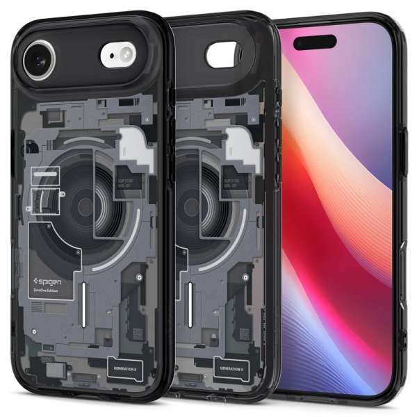 Spigen Ultra Hybrid MagSafe case for iPhone Air Zero One Black