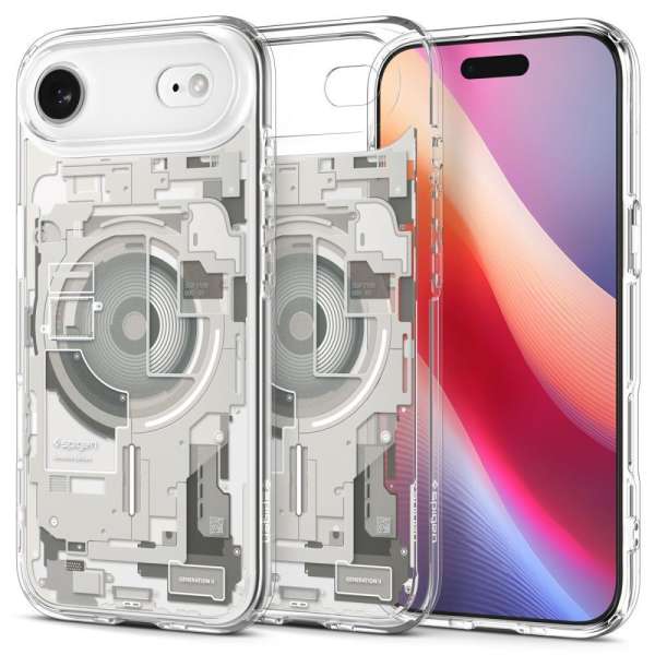 Spigen Ultra Hybrid MagSafe case for iPhone Air Zero One Natural Titanium