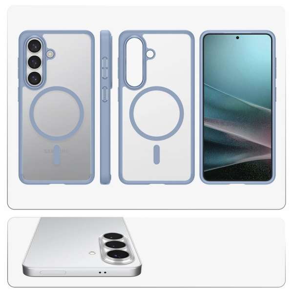 Spigen Ultra Hybrid MagSafe case for Samsung Galaxy S26+ Light Blue