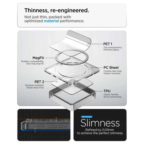 Spigen Ultra Hybrid MagSafe case for Samsung Galaxy S26 Ultra Matte Black