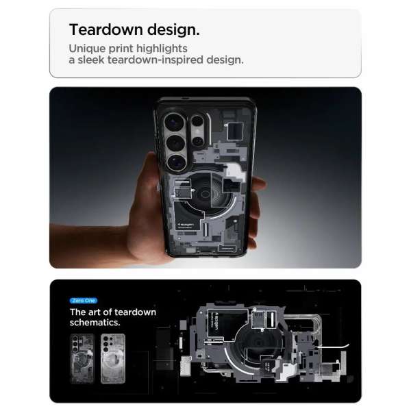 Spigen Ultra Hybrid MagSafe case for Samsung Galaxy S26 Ultra Zero One Black
