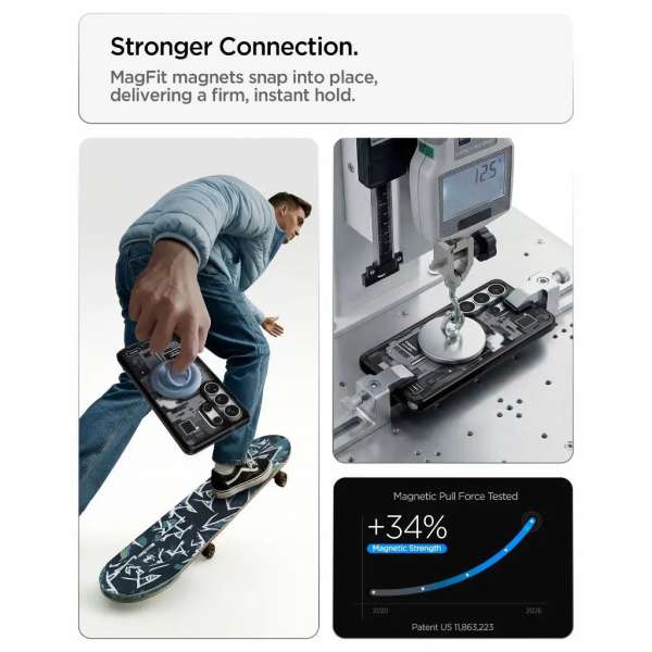 Spigen Ultra Hybrid MagSafe case for Samsung Galaxy S26 Ultra Zero One Black
