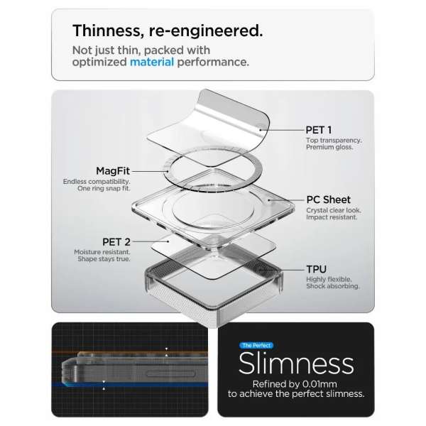 Spigen Ultra Hybrid MagSafe case for Samsung Galaxy S26 Ultra Zero One Black