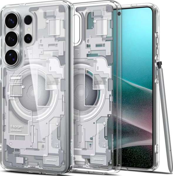Spigen Ultra Hybrid MagSafe case for Samsung Galaxy S26 Ultra Zero One White