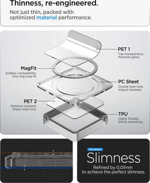 Spigen Ultra Hybrid MagSafe case for Samsung Galaxy S26 Ultra Zero One White
