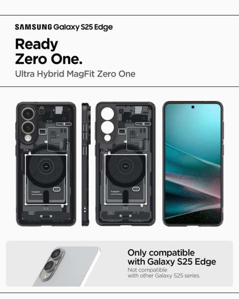 Spigen Ultra Hybrid MagSafe Samsung Galaxy S25 Edge Zero One Black