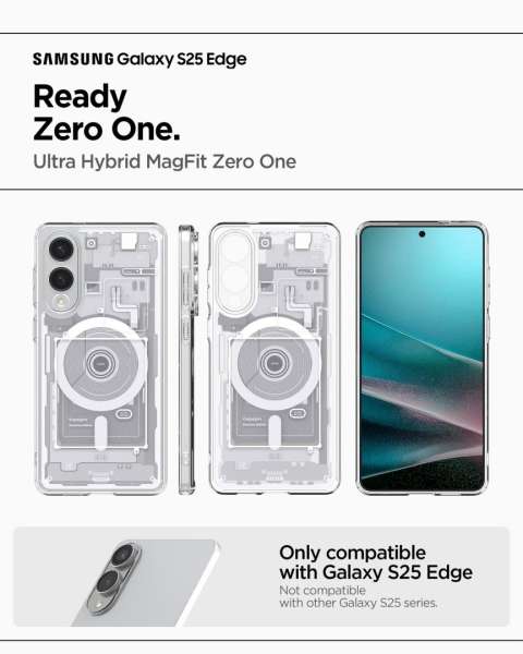 Spigen Ultra Hybrid MagSafe Samsung Galaxy S25 Edge Zero One White