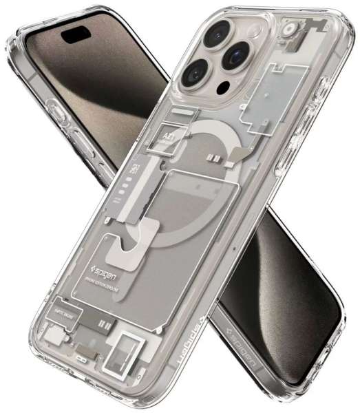 Spigen Ultra Hybrid MagSafe zero one for iPhone 15 Pro Natural Titanium