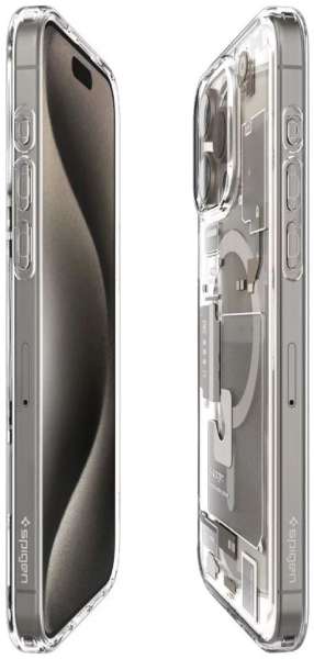 Spigen Ultra Hybrid MagSafe zero one for iPhone 15 Pro Natural Titanium