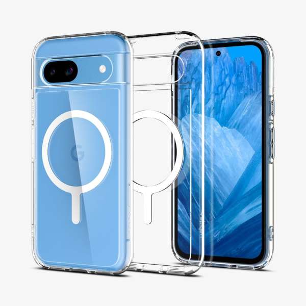 Spigen Ultra Hybrid OneTap Metal Ring MagSafe Google Pixel 8a White