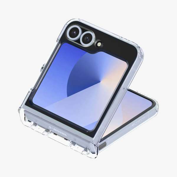 Spigen Ultra Hybrid Pro MagSafe case for Samsung Galaxy Z Flip7 FE/Flip 6 Clear White