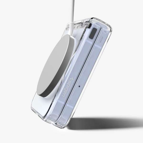 Spigen Ultra Hybrid Pro MagSafe case for Samsung Galaxy Z Flip7 FE/Flip 6 Clear White