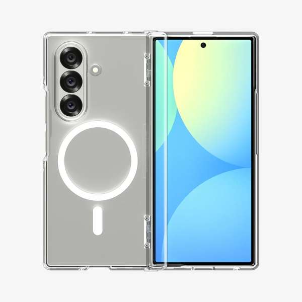 Spigen Ultra Hybrid Pro MagSafe case for Samsung Galaxy Z Fold7 Clear White