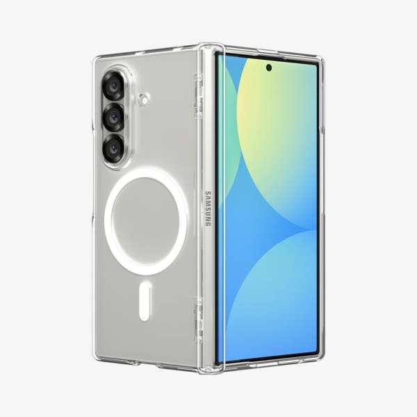 Spigen Ultra Hybrid Pro MagSafe case for Samsung Galaxy Z Fold7 Clear White