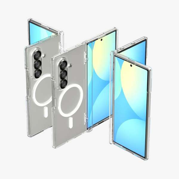 Spigen Ultra Hybrid Pro MagSafe case for Samsung Galaxy Z Fold7 Clear White