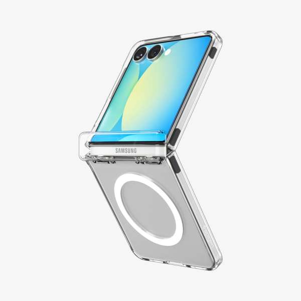 Spigen Ultra Hybrid Pro MagSafe for Samsung Galaxy Z Flip7 Clear White