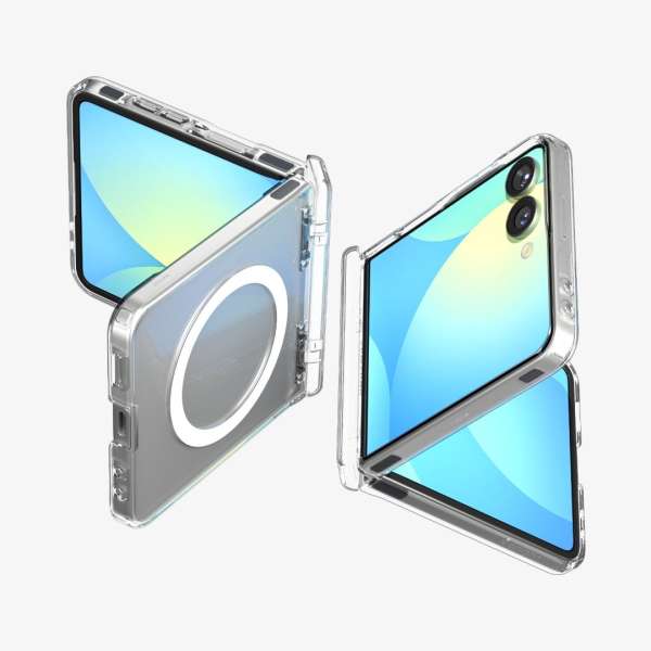 Spigen Ultra Hybrid Pro MagSafe for Samsung Galaxy Z Flip7 Clear White