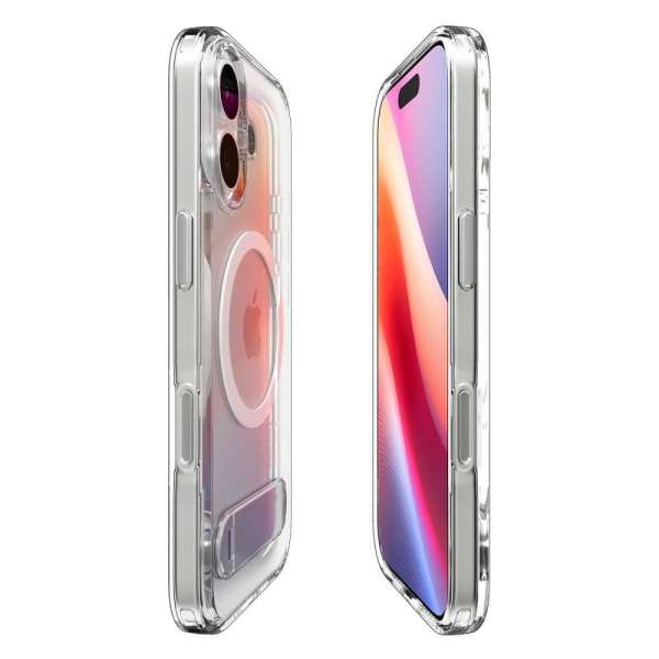 Spigen Ultra Hybrid S MagSafe case for iPhone 17 Clear White