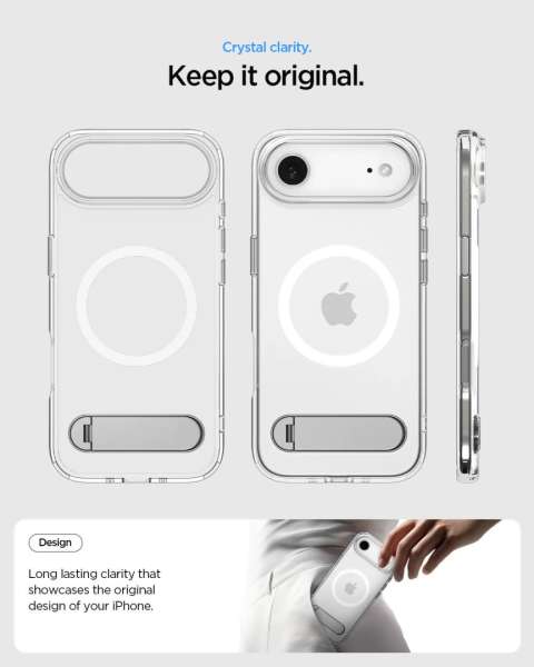 Spigen Ultra Hybrid S MagSafe case for iPhone Air Clear White