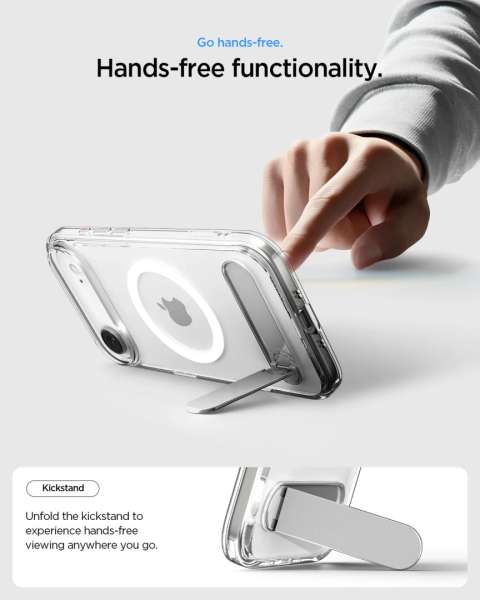 Spigen Ultra Hybrid S MagSafe case for iPhone Air Clear White