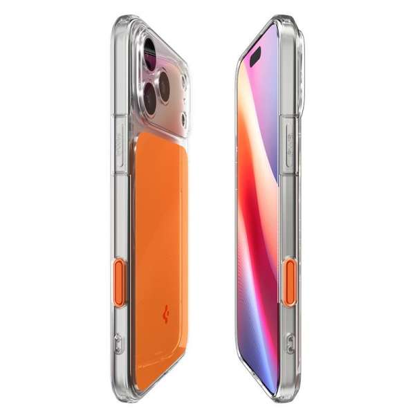 Spigen Ultra Hybrid T MagSafe case for iPhone 17 Pro Glossy Orange