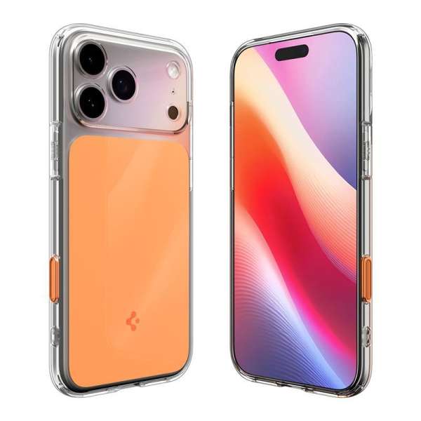 Spigen Ultra Hybrid T MagSafe case for iPhone 17 Pro Glossy Orange