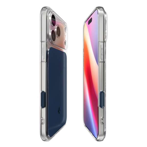 Spigen Ultra Hybrid T MagSafe case for iPhone 17 Pro Matte Blue