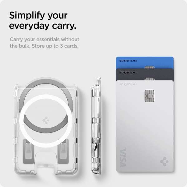 Spigen Ultra Hybrid Wallet MagSafe+ Samsung Galaxy S25 Series Crystal Clear