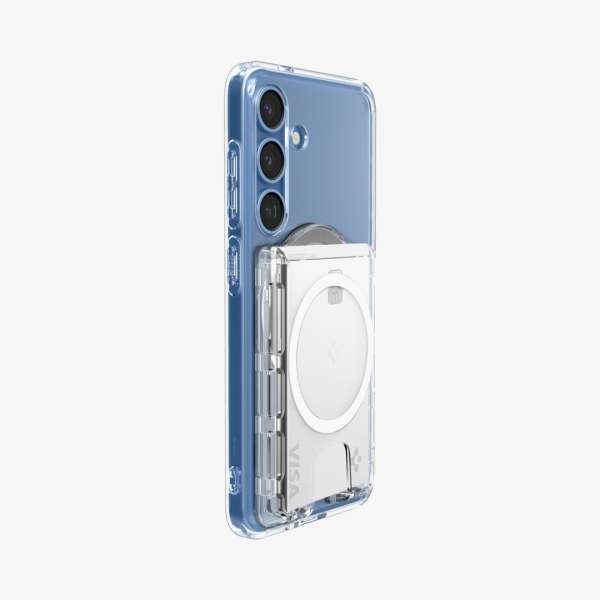 Spigen Ultra Hybrid Wallet MagSafe+ Samsung Galaxy S25 Series Crystal Clear