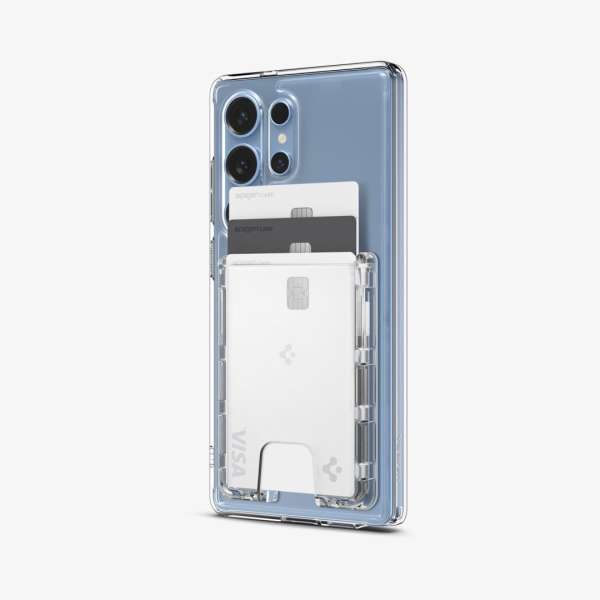 Spigen Ultra Hybrid Wallet MagSafe Samsung Galaxy S25 Series Crystal Clear