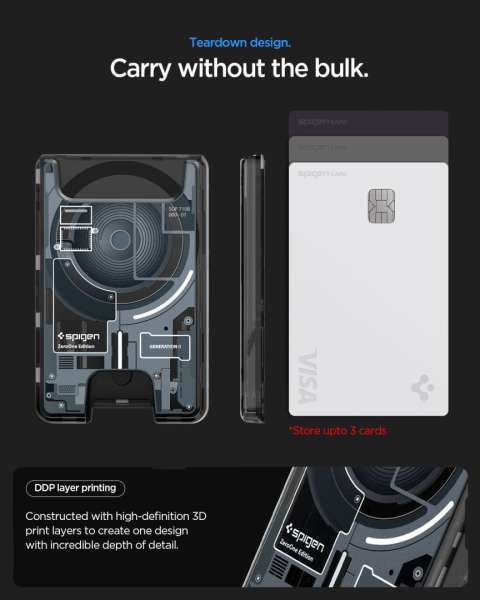 Spigen Ultra Hybrid Wallet MagSafe Zero One Black