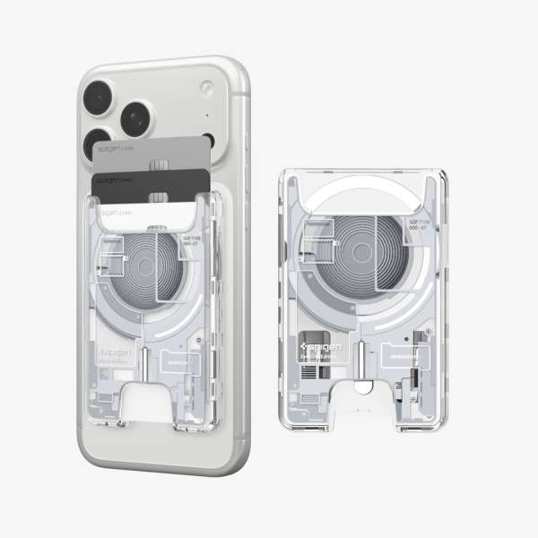 Spigen Ultra Hybrid Wallet MagSafe Zero One White