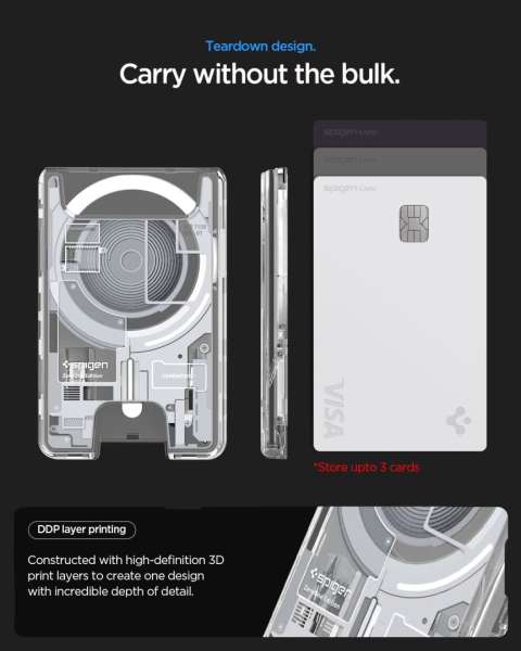 Spigen Ultra Hybrid Wallet MagSafe Zero One White