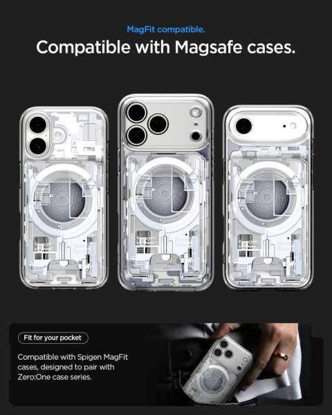 Spigen Ultra Hybrid Wallet MagSafe Zero One White