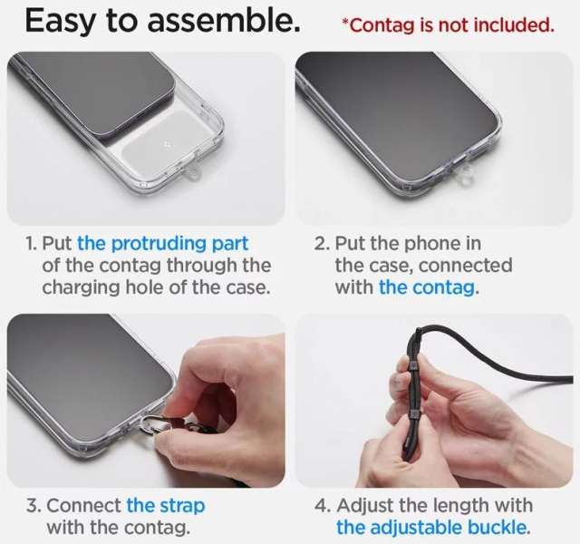 Spigen Universal Cross Body Strap 2 1 Pack Deep Purple