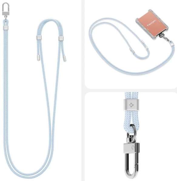 Spigen Universal Cross Body Strap 2 1 Pack Mute Blue