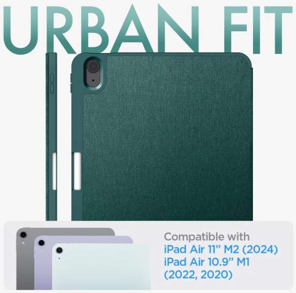 Spigen Urban Fit iPad Air 11" 2024 Midnight Green